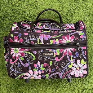 Vera Bradley Purple Punch Rolling carryon wheeled 17"